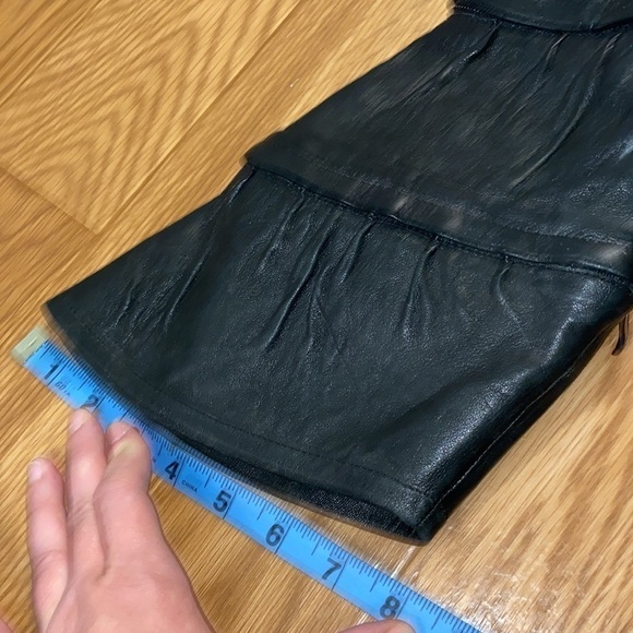 Messeca Black Leather Knee High Tiered Adjustable Heeled Boots 90's  (Size 6.5M) - Picture 14 of 14